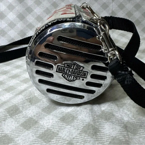 Rare Little Earth Florida License Plate Harley Davidson Barrel Purse Handbag - Picture 6 of 8